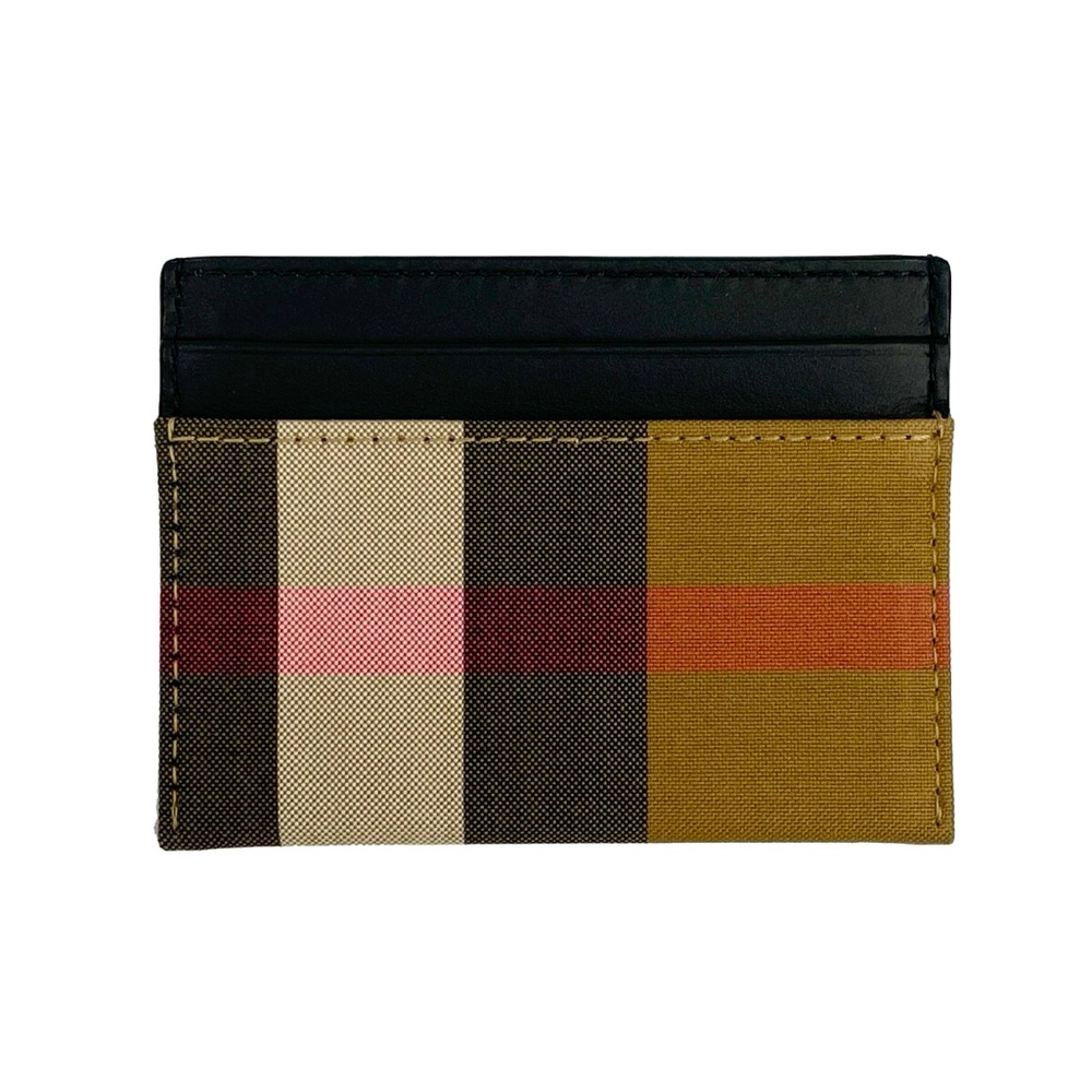 BURBERRY Sandon Canvas Check Card Case Wallet